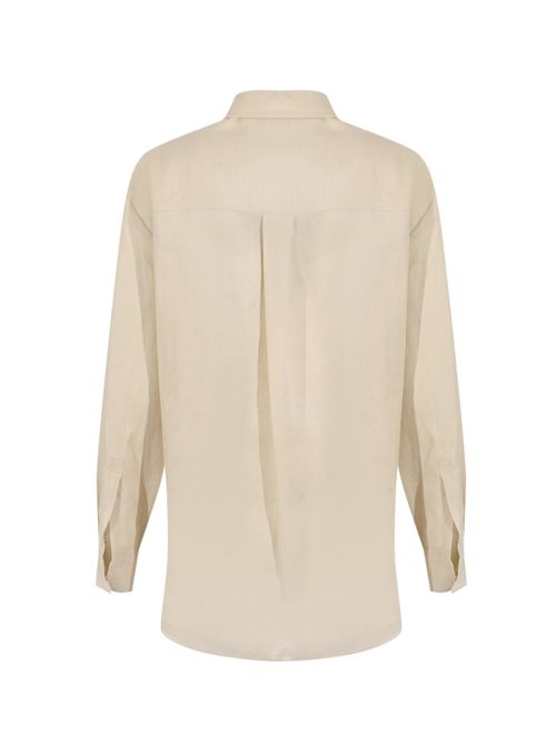 Camicia MMLFILO in lino Latte MM Max Mara | 2616111028600011